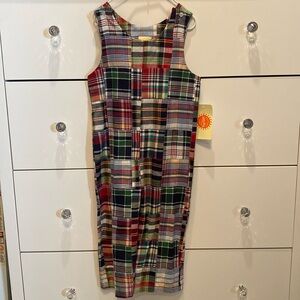 Boy’s Plaid Longall w/ White LS Peter Pan Shirt